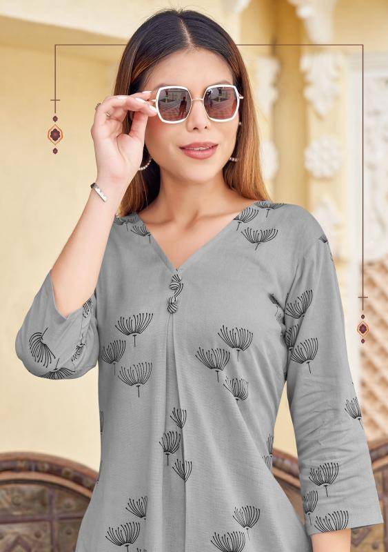 Mittoo floral style coord set Surat printed kurtis suppliers